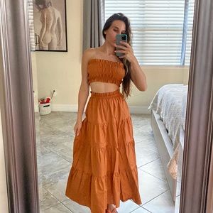 NWT Kourt Matching Set. Top and maxi skirt